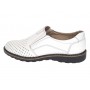 Pantofi barbati casual de vara cu perforatii - Corsa Piele Naturala Alb GKR506A
